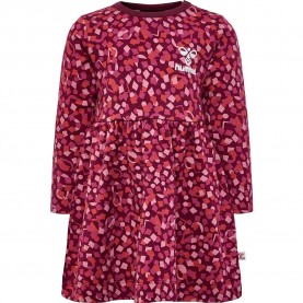 рокля,детски,поли,и,рокли,hummel,confetti,long,sleeve,dress,red,(windsor,wine)