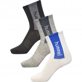 чорапи,детски,чорапи,hummel,dante,socks,3,pairs,white,grey,(grey,melange)