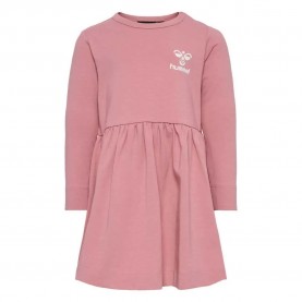 рокля,детски,поли,и,рокли,hummel,marie,long,sleeve,dress,pink,(dusty,rose)