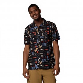 риза,с,къс,ръкав,мъжки,ризи,columbia,pine,canyon™,short,sleeve,shirt,black,outer,(black)