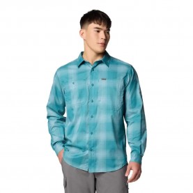 риза,с,дълъг,ръкав,мъжки,ризи,columbia,silver,ridge™,utility,lite,plaid,long,sleeve,shirt,river,blue,white,(blue)