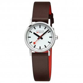часовник,часовници,mondaine,classic,30,mm,watch,brown