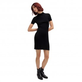 рокля,дамски,поли,и,рокли,hugo,sareply,10259558,short,sleeve,short,dress,black
