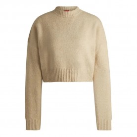 блуза,дамски,пуловери,дамски,плетени,дрехи,hugo,sellen,sweater,beige