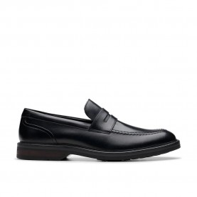 обувки,мъжки,обувки,clarks,shoes,aldwin,step,loafers,black,leather,(black)