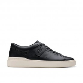 обувки,мъжки,маратонки,clarks,shoes,craft,swift,trainers,black,leather,(black)