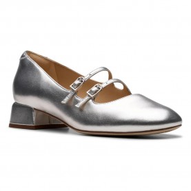 обувки,дамски,обувки,clarks,shoes,daiss30,shine,ballet,pumps,silver,(silver,leather)