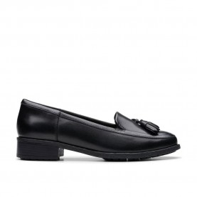 обувки,дамски,обувки,clarks,shoes,havisham,edge,loafers,black