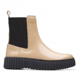 обувки,дамски,боти,дамски,високи,обувки,за,ходене,clarks,shoes,torhill,maple,booties,brown,(beige,patent)