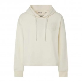 Суичър Pepe jeans Estrid hoodie - White (Mousse White) суичър,дамски,блузи,pepe,jeans,estrid,hoodie,white,(mousse,white)
