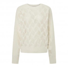 блуза,дамски,пуловери,дамски,плетени,дрехи,pepe,jeans,hedra,sweater,white,(mousse,white)