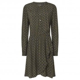 рокля,дамски,поли,и,рокли,pepe,jeans,pernicia,long,sleeve,short,dress,green
