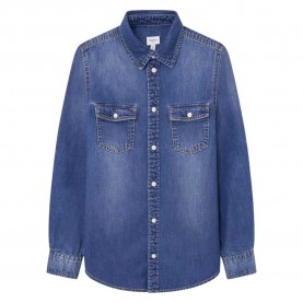 риза,с,дълъг,ръкав,детски,ризи,pepe,jeans,portez,long,sleeve,shirt,denim,(blue)