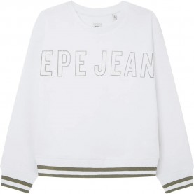 блуза,детски,блузи,pepe,jeans,telisa,sweatshirt,white