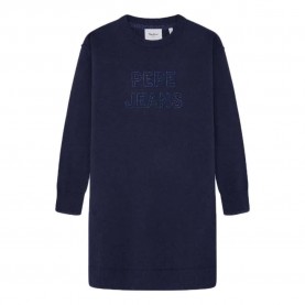 рокля,детски,поли,и,рокли,pepe,jeans,weslie,long,sleeve,short,dress,blue