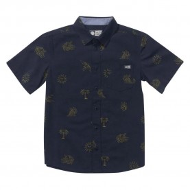 риза,с,къс,ръкав,детски,ризи,salty,crew,good,vibes,woven,short,sleeve,shirt,navy,(blue)