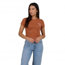 бебешка,тениска,дамски,тениски,salty,crew,night,bite,baby,short,sleeve,t,shirt,sierra,(brown)