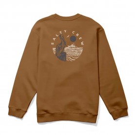 блуза,мъжки,пуловери,salty,crew,stake,out,sweatshirt,caramel,(brown)