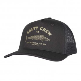 шапка,всички,шапки,salty,crew,wahoo,stamp,retro,trucker,cap,charcoal,(black)