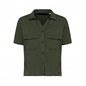 риза,с,къс,ръкав,дамски,блузи,дамски,ризи,pasion,morena,lyocell,short,sleeve,shirt,green,(khaki)