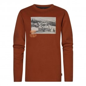 тениска,детски,тениски,petrol,industries,b,3040,tlr617,long,sleeve,t,shirt,brown,(warm,chili)