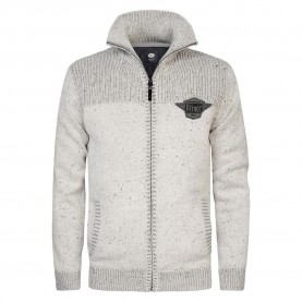 блуза,мъжки,пуловери,petrol,industries,m,3040,kwc283,full,zip,sweater,grey,(antique,white,melee)