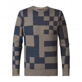 блуза,мъжки,пуловери,petrol,industries,m,3040,kwr235,sweater,brown