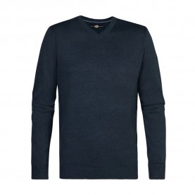 блуза,мъжки,пуловери,petrol,industries,m,3040,kwv200,v,neck,sweater,blue