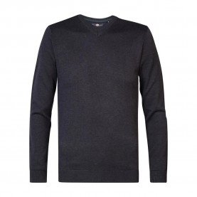 блуза,мъжки,пуловери,petrol,industries,m,3040,kwv200,v,neck,sweater,sky,captain,(blue)