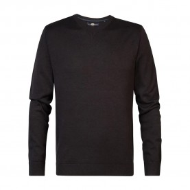 блуза,мъжки,пуловери,petrol,industries,m,3040,kwv2000,v,neck,sweater,dark,black,(black)