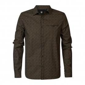 риза,с,дълъг,ръкав,мъжки,ризи,petrol,industries,m,3040,sil404,long,sleeve,shirt,brown,(dark,black)