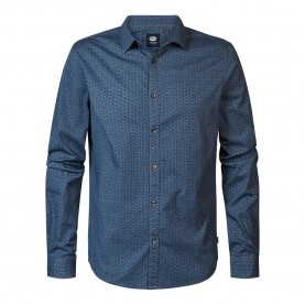 риза,с,дълъг,ръкав,мъжки,ризи,petrol,industries,m,3040,sil410,long,sleeve,shirt,blue