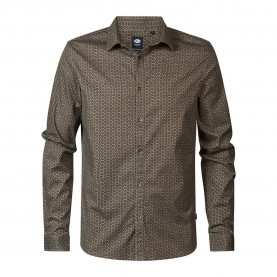 риза,с,дълъг,ръкав,мъжки,ризи,petrol,industries,m,3040,sil410,long,sleeve,shirt,brown