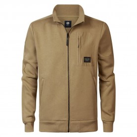 блуза,мъжки,пуловери,petrol,industries,m,3040,swc307,half,zip,sweatshirt,brown
