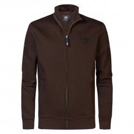 блуза,мъжки,пуловери,petrol,industries,m,3040,swc376,half,zip,sweatshirt,brown,(espresso)