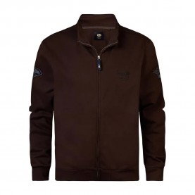 блуза,мъжки,пуловери,petrol,industries,m,3040,swc3760,half,zip,sweatshirt,brown