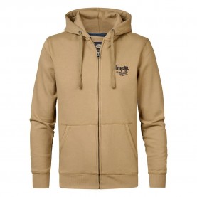 блуза,мъжки,пуловери,petrol,industries,m,3040,swh303,full,zip,sweatshirt,beige,(oak)