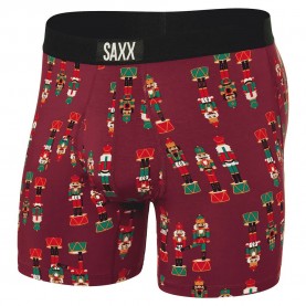 боксерки,мъжко,бельо,saxx,underwear,ultra,fly,boxers,red,(nutcracker,merlot)
