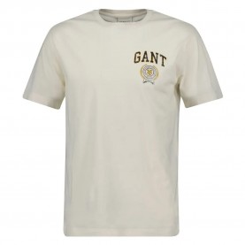 тениска,мъжки,тениски,gant,2003262,short,sleeve,t,shirt,cream,(beige)