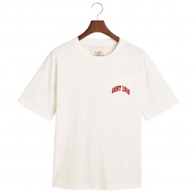 тениска,мъжки,тениски,gant,2003263,short,sleeve,t,shirt,eggshell,(white)