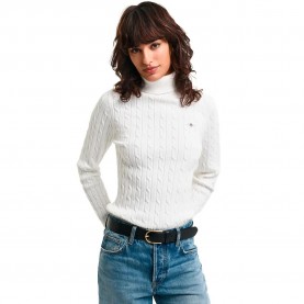 блуза,дамски,пуловери,дамски,плетени,дрехи,gant,4800102,high,neck,sweater,white,(eggshell)