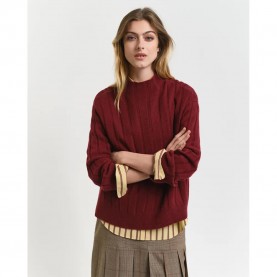 блуза,дамски,пуловери,дамски,плетени,дрехи,gant,4805284,sweater,plumped,red,(red)