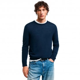 Блуза Gant 8050205 sweater - Blue (Marine) блуза,мъжки,пуловери,дамски,пуловери,gant,8050205,sweater,blue,(marine)