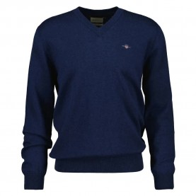 блуза,мъжки,пуловери,gant,8060069,v,neck,sweater,blue