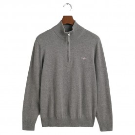 блуза,мъжки,пуловери,gant,classic,half,zip,sweater,grey,(dark,grey,melange)