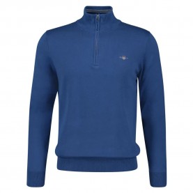 блуза,мъжки,пуловери,gant,classic,half,zip,sweater,vintage,blue,(blue)
