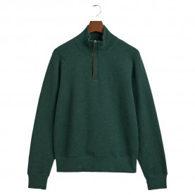 блуза,мъжки,пуловери,gant,sacker,rib,half,zip,sweater,tartan,green,(green)