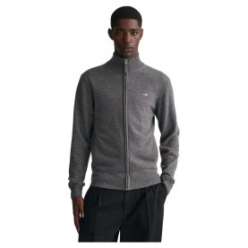 блуза,мъжки,пуловери,дамски,пуловери,gant,superfine,lambswool,full,zip,sweater,grey,(dark,jeansblue,melange)