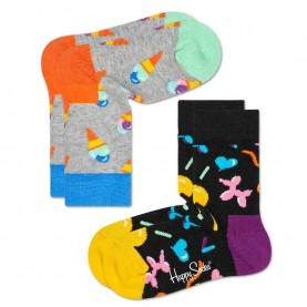 чорапи,детски,чорапи,happy,socks,ice,cream,socks,2,pairs,multicolored,(black,grey)