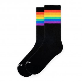 чорапи,дамски,чорапи,american,socks,rainbow,pride,black,socks,black,(black,multicolor)